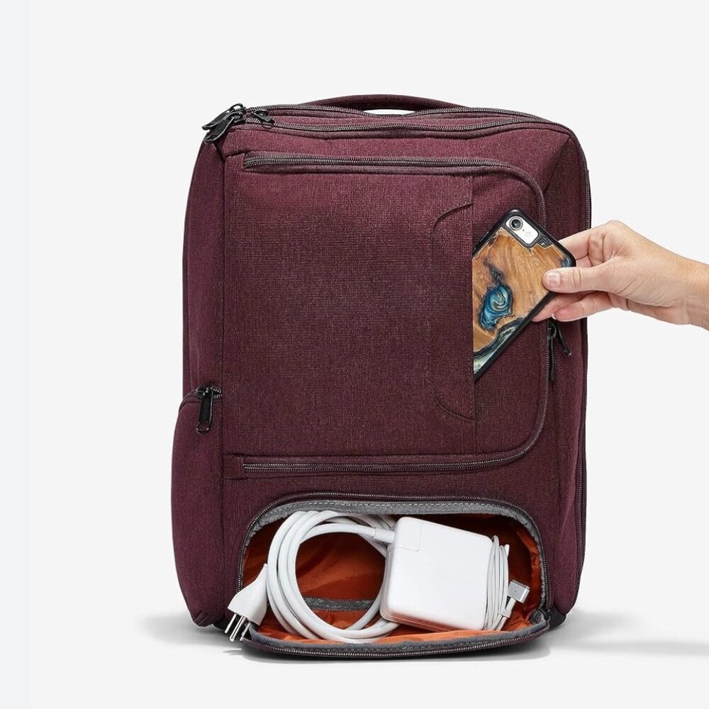 eBags Professional Slim Junior Laptop Backpack in Maroon
